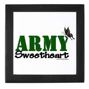 Military Backer Army Sweetheart (Camo Butterfly) Keepsake 