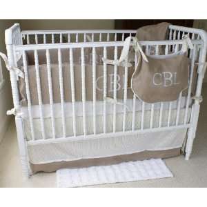  Natural Crib Set White Baby