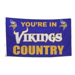  Minnesota Vikings 3x5 Country Design Flag: Sports 