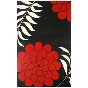 Rizzy Rugs Fusion FN 1035 Black Contemporary 3 X 5 Area Rug  