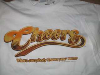NEW large CHEERS t shirt Where Everyone Knows Your Name  