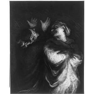   Scapin,Molieres Play,men,scene,Honore Daumier,Theater: Home & Kitchen