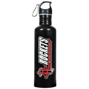   Rockets NBA 1 Liter Black Aluminum Water Bottle