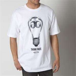  FMF Apparel Think Fast T Shirt   Large/White: Automotive