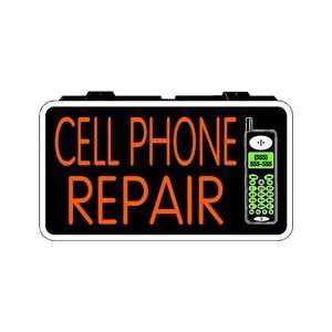  Cell Phone Repair Backlit Sign 13 x 24: Home Improvement