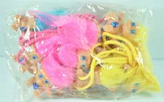 Vintage Treasure Good Luck Troll Doll Necklaces 12 piece Lot New Old 