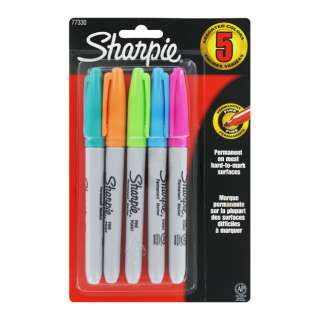Sharpie Assorted Fine Point Permanent Markers New 071641773301 