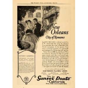   Ad Southern Pacific Lines Sunset Route New Orleans   Original Print Ad