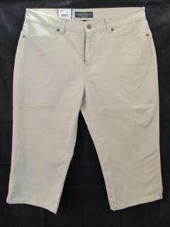   Capri Classic Stone Midcalf Short Chino Jeans Pants 12P 12 P  