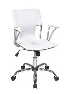 Office star Dorado Office Chair White PVC Material DOR26 WH NEW  