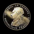 1987 FRANCE 100 FRANCS PROOF PIEDFORT SILVER COIN LAFAYETTE