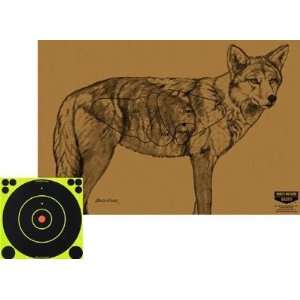  Shoot N C Animal Target Kits Coyote Target Kit, 8 Vitals 