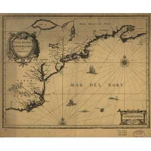  1642 map of North America