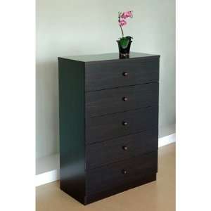    Drawer Dresser / Chest in Warm Matte Coffee Bean Furniture & Decor