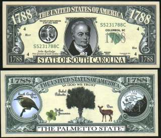 50 + 1 STATE BILL SET w/ pic of Quarter, Bird, Tree +++  