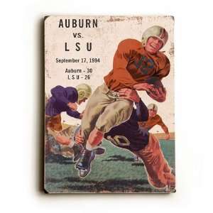  BSS   Auburn University vs LSU Wood Sign (9 x 12)(Solid 