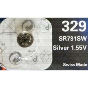  One (1) X Renata 329 Sr721Sw Silver Oxide Watch Battery 1 