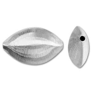  Hill Tribe Silver Large Brushed Puffed Oval Bead: Arts 