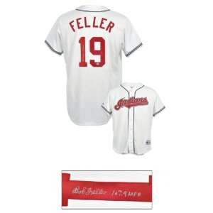 Bob Feller Cleveland Indians Autographed Majestuc Replica 