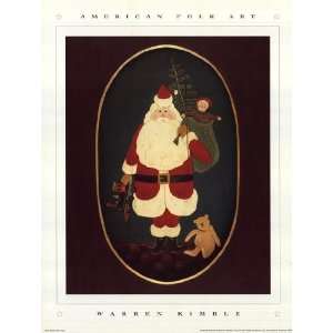 Santa with Toys by Warren Kimble 10x13 