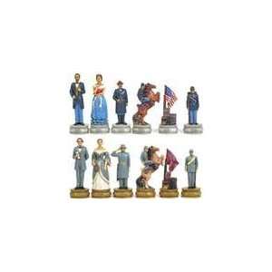  Civil War Chess Set Ii, King:3 1/4 inch: Toys & Games