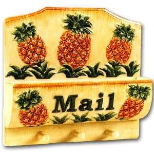  Ceramic Pineapple Key and Mail Holder