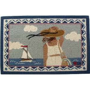   : Susan Branch Summer Day 2x3 Hand Hooked Wool Rug: Home & Kitchen