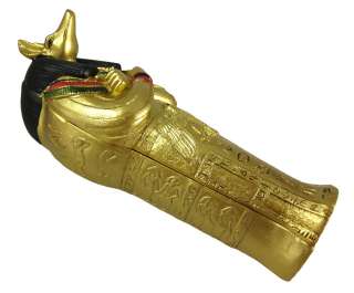 King Tut Anubis Sarcophagus Boxes W/ Mummies Coffin  