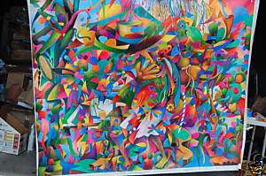 Guatemala abstract painting Mayan Soul Reanda Acryl  