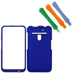  GTMax Blue Rubberized Hard Cover Case + 3 Opening Pry Repair Tool 