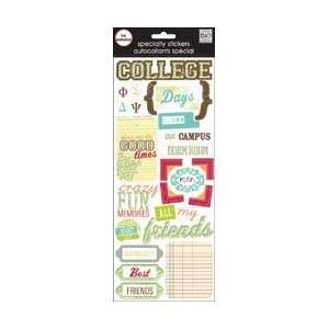  MAMBI Specialty Stickers 5 Inch by 12 Inch Sheet, College 