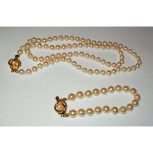  Carolee Cream Pearl Necklace and Bracelet: Everything Else