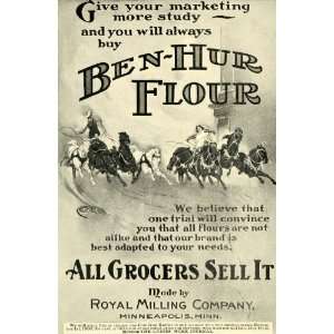 1902 Ad Ben Hur Flour Royal Milling Minneapolis Minnesota Baking Roman 
