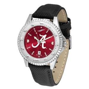 Crimson Tide NCAA Anochrome Competitor Mens Watch (Poly/Leather Band 