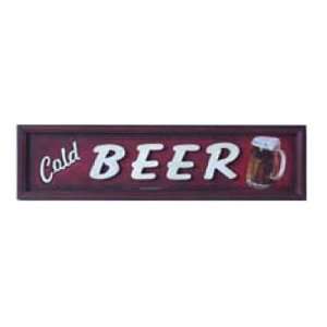  Cold Beer Wall Sign (Horizontal)