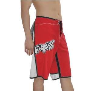 Mens Fox Riders Co. surfing red boardshort. Very high quality board 