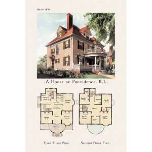   Print, House at Providence, Rhode Island   20x30