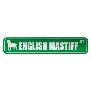   ENGLISH MASTIFF ST  STREET SIGN DOG
