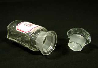 1880 PHARMACY APOTHECARY MEDICAL GLASS BOTTLE JAR RX  