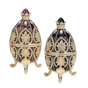  Alexander Palace Collection Faberge Style Enameled Eggs 