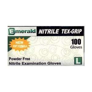  Emerald Nitrile P/F Tex Grip Virtual Skin Exam Gloves   X 