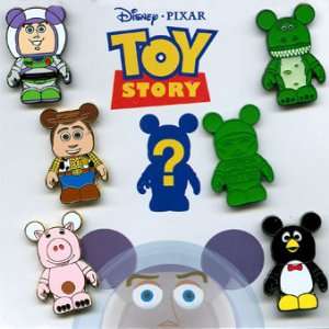  Disney 7 Pin Vinylmation Toy Story Booster Set + Chaser 