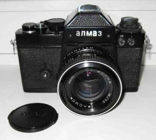 Rare russian camera ALMAZ 103 lens VOLNA 1,8/50 K mount  