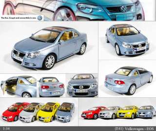 Volkswagen EOS 1:34, 5 Color selection Diecast Mini Cars Toys 