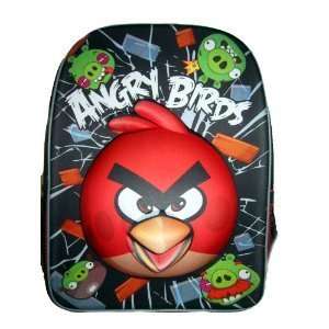  Angry Birds and Pig 3D Face Large Backpack Bag Tote Toy 