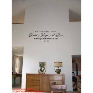   is Love 1 Cor 1313 religious wall quotes arts sayings vinyl decals
