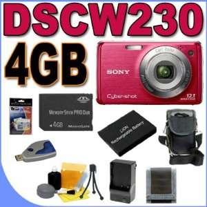 Sony Cyber shot DSC W230 12.1MP Digital Camera w/4x Optical Zoom (Dark 