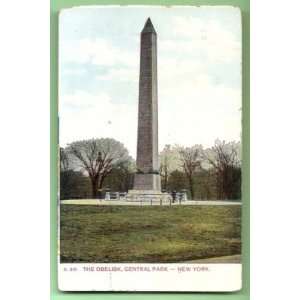  Vintage Postcard Obelisk Central Park New York City 