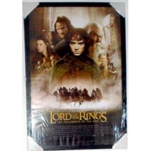 Lord Of The Rings Elijah Wood Autographed Movie Poster Framed & Matted