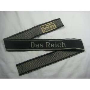  German Das reich Cuff Title w RZM SS Tag WWII WW2 